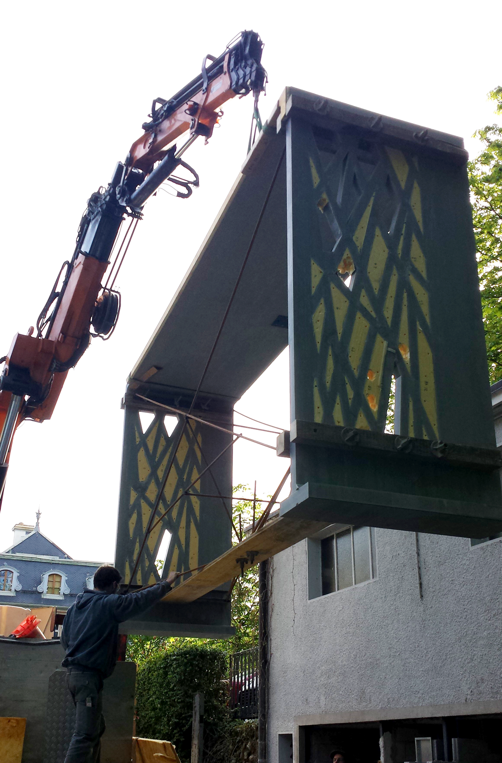 pose du préfabriqué 1